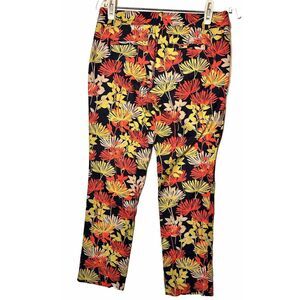 BANANA REPUBLIC Hampton Fit Tropical Cropped Pants, ‎ Size 0
